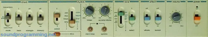Casio MT-45 Controls
