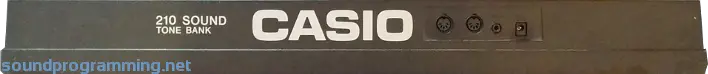 Casio MT-540 Back
