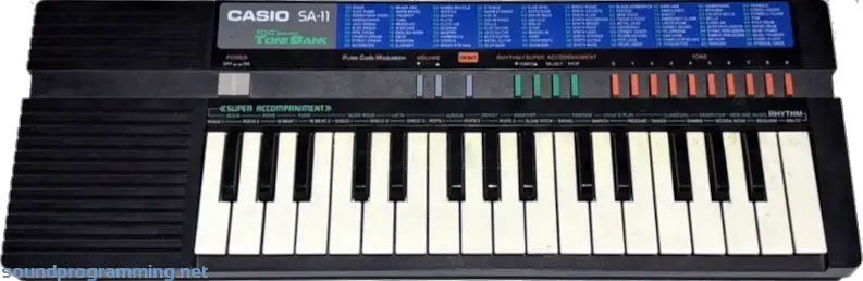 Casio AS-11 Top View