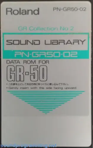 Roland PN-GR50-02 Card
