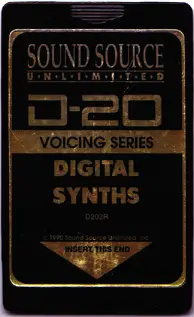 Sound Source Unlimited Digital Synths Expansion Card