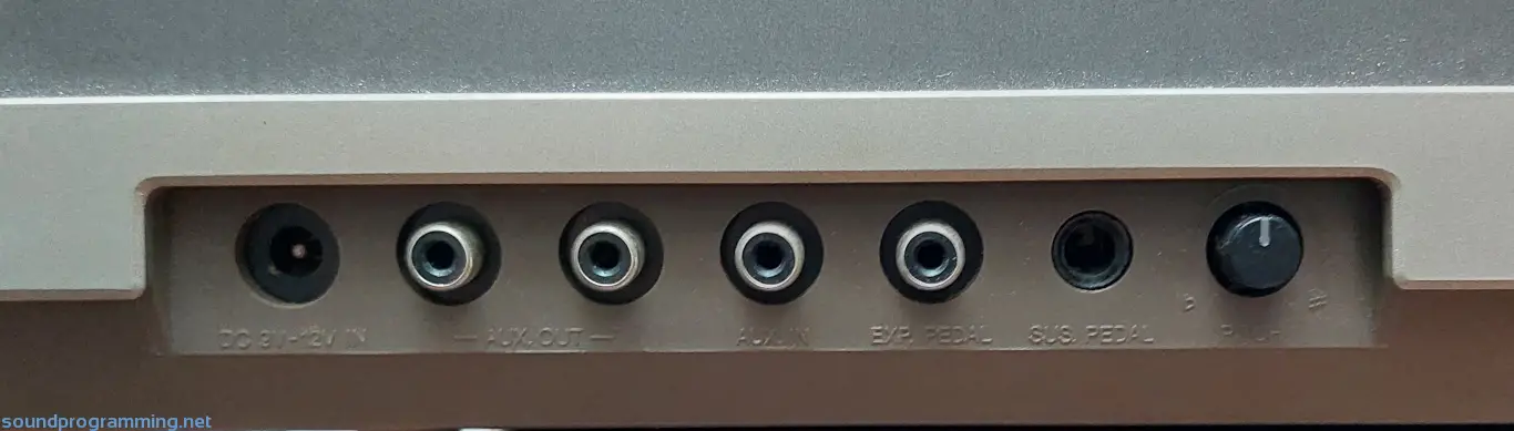 Yamaha PS-55 Rear Connections