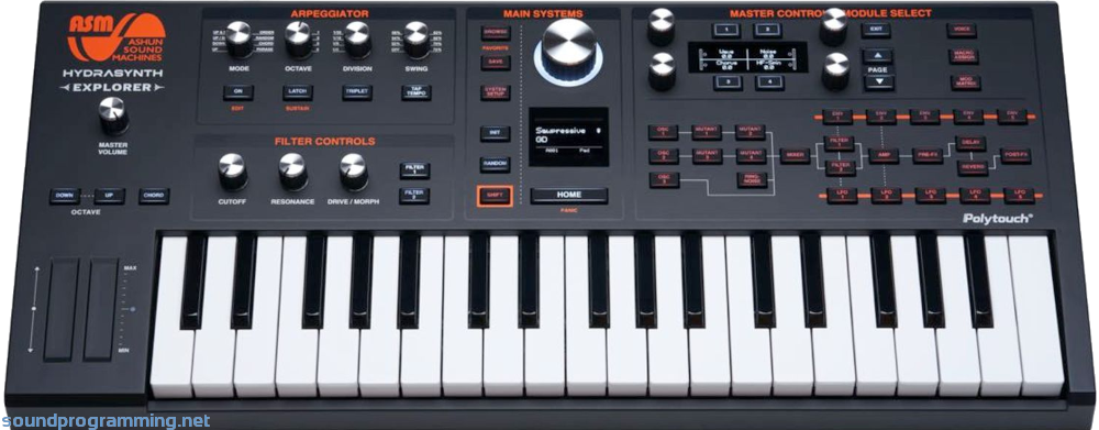 ASM Hydrasynth Explorer Top View