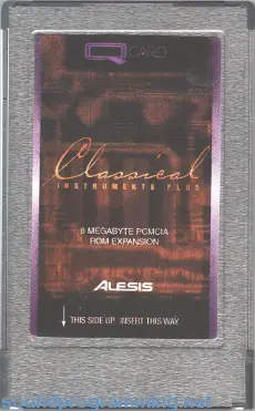 Alesis Classical Instruments Plus Q Card