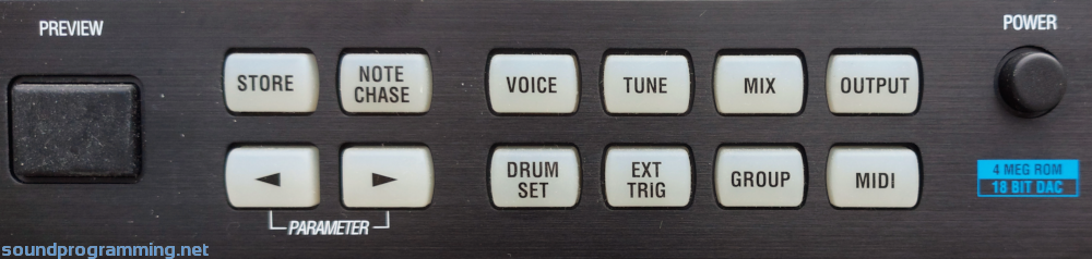 Alesis DM5 Front Panel Buttons