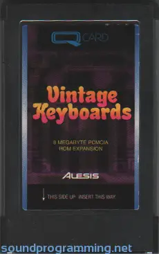 Alesis Vintage Keyboards Q Card