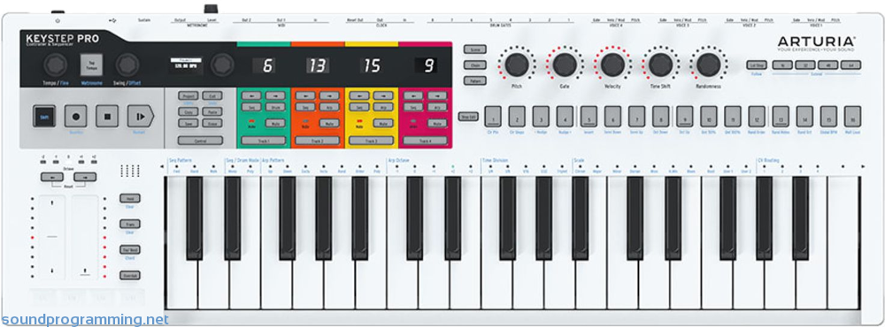 Arturia Keystep Pro Front View