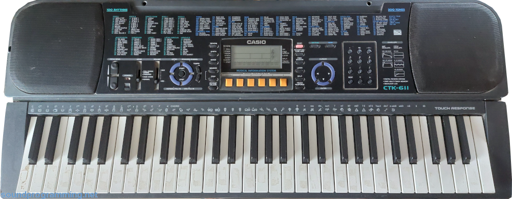 Casio CTK-611 Front View
