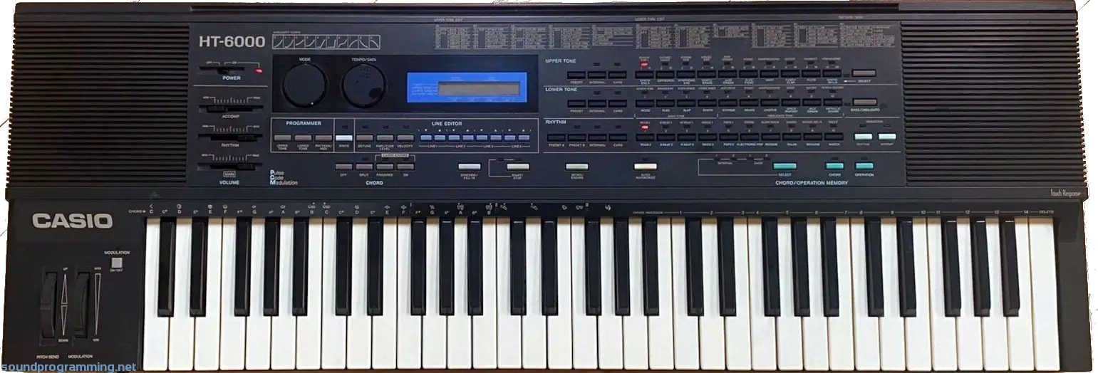 Casio HT-6000 Top View