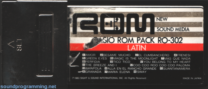 Casio RO-302 Latin ROM Pack