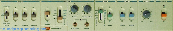 Casio MT-45 Controls