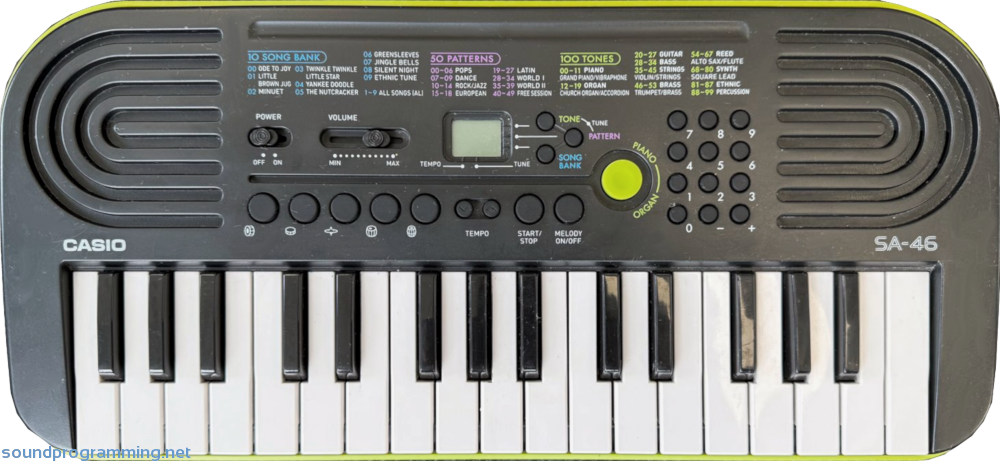 Casio SA-46 Front View