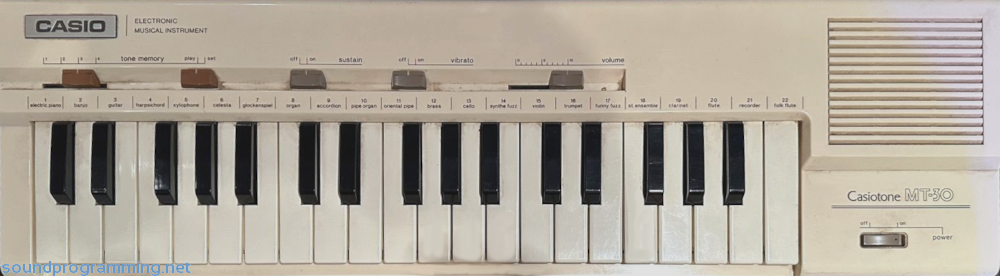 Casio MT-30 Front View