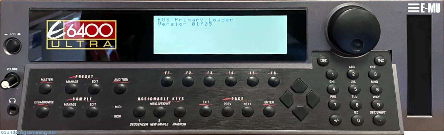 E-Mu E6400 Ulta Front View E-Mu E6400 Ulta Front View