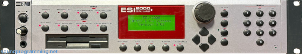 E-Mu ESI-2000 Front View E-Mu ESI-2000 Front Panel View