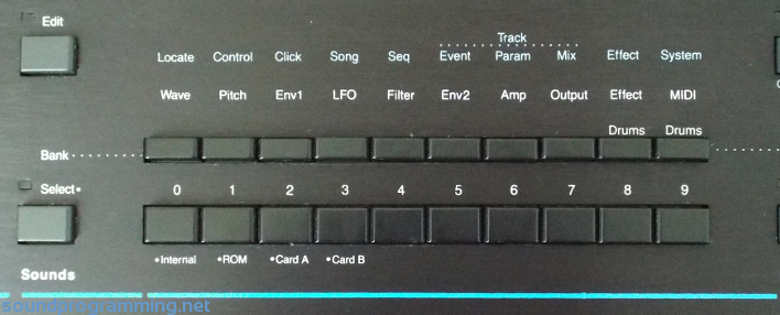 Ensoniq SQ-1 Sound Controls