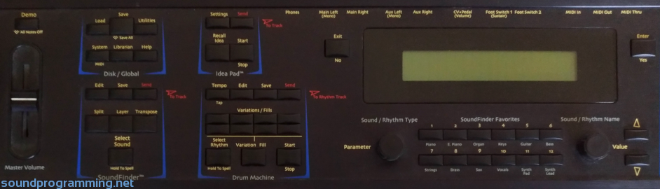 Ensoniq ZR-76 Display