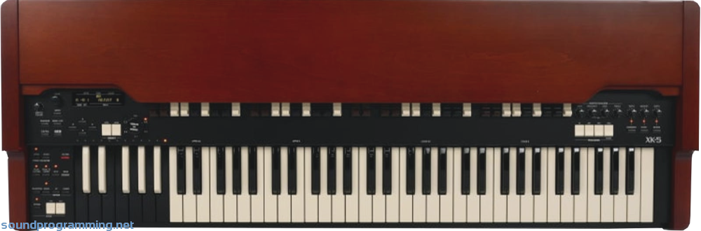 Hammond XK-5 Top View Hammond XK-5 Front View