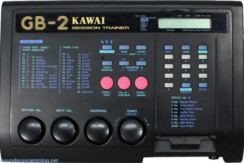 Kawai GB-2 Top View Kawai GB-2 Session Trainer Front View