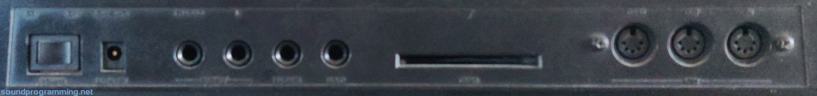 Kawai K1 II - Back View - Left Rear Panel