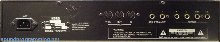 Korg 01r W Sound Programming