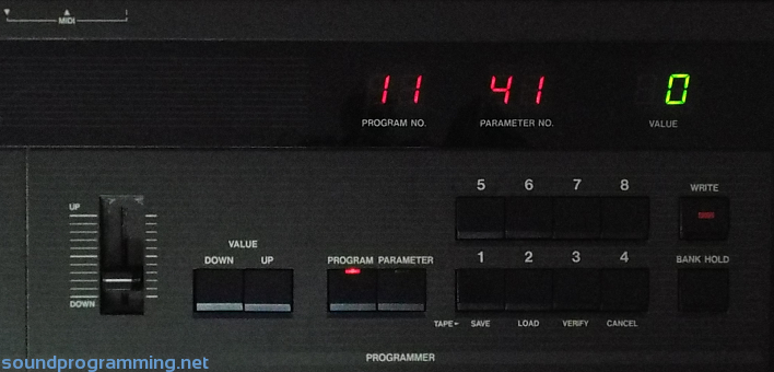 Korg DW-8000 Programming Buttons