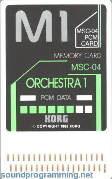 Korg MSC-04 Memory Card