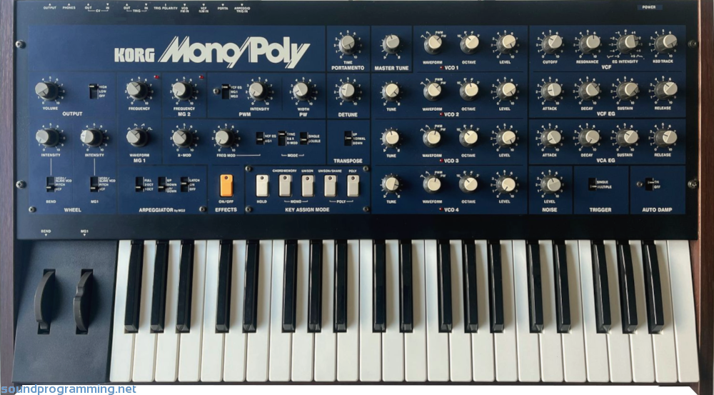 Korg MonoPoly Front View