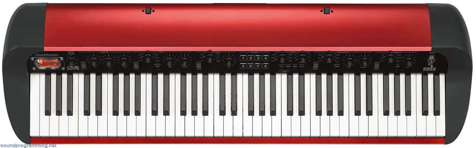 Korg SV-1 73 Red Top View