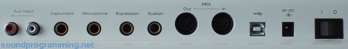 M-Audio Venom Rear Connections