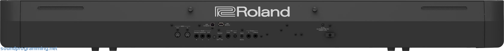 Roland FP-90X Black Rear View