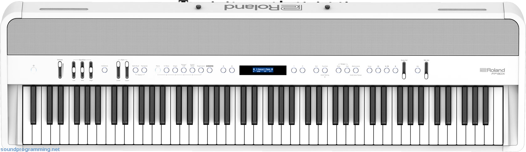 Roland FP-90X White Top View
