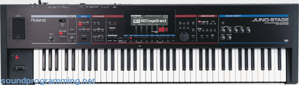 Roland Juno Stage Top View