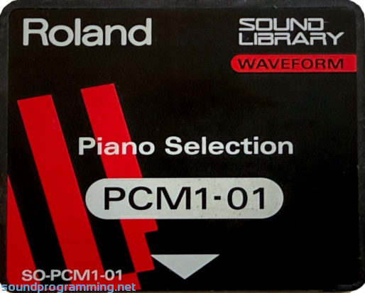 Roland SO-PCM1-01 Piano Selection Waveform Card