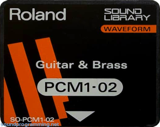 Roland SO-PCM1-02 Guitar and Brass Waveform Card