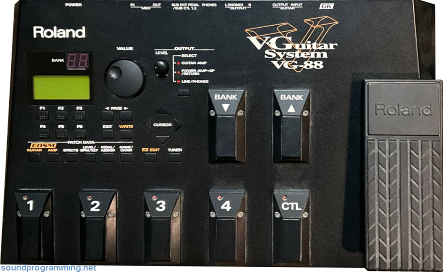 Roland VG-88 V-Guitar System Top View