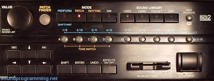 Roland XV-3080 | Sound Programming