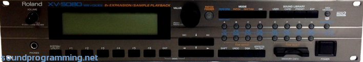 Roland Xv 5080 Sound Programming