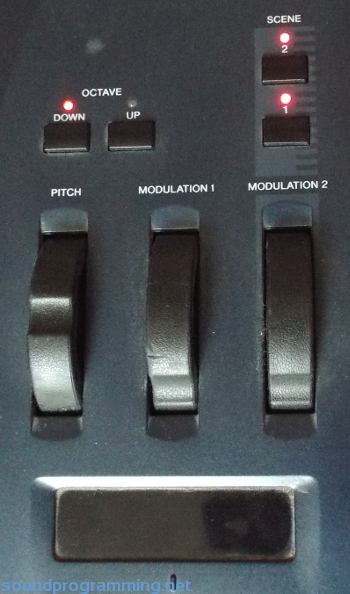 Yamaha EX5 Pitch and Modulation Controls