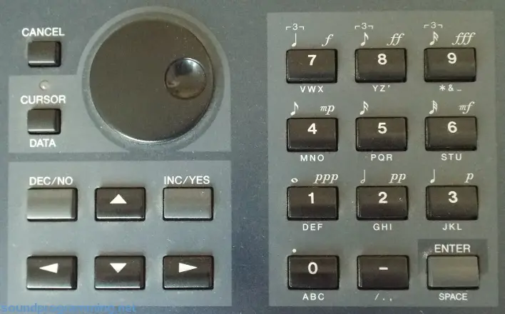 Yamaha EX5 Panel Center Controls