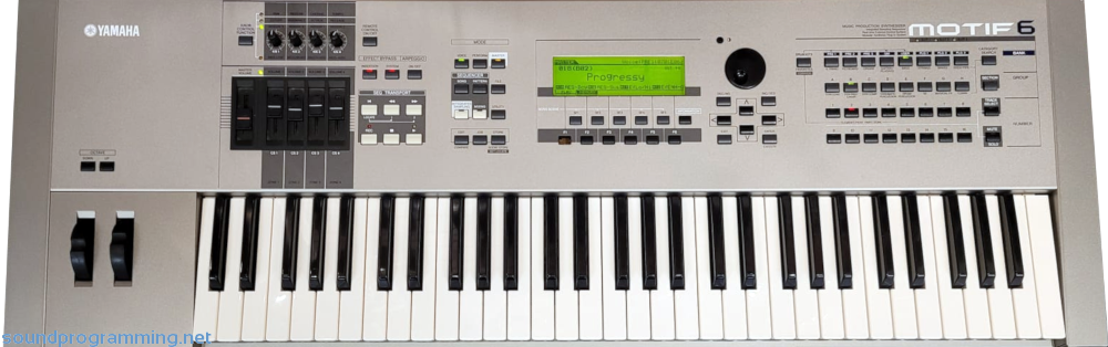Yamaha Motif 6 Top View