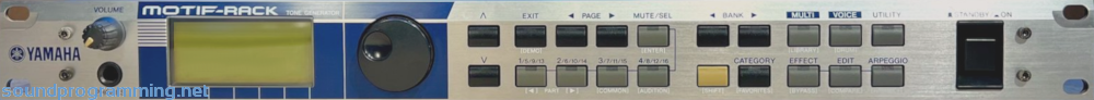 Yamaha Motif Rack Front Panel View