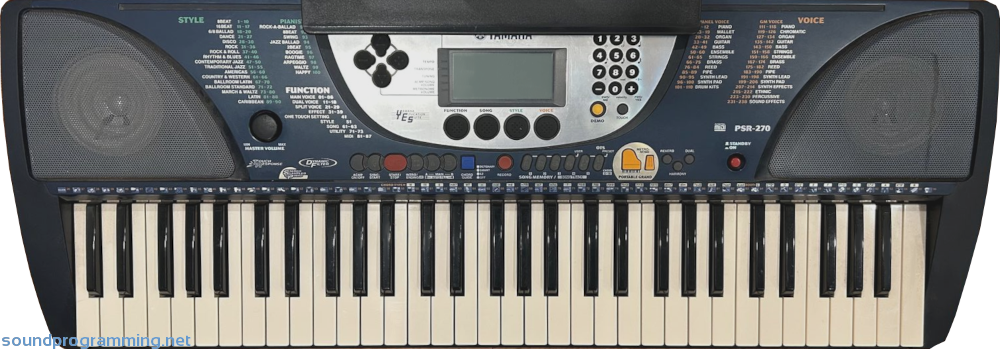 Yamaha PSR-270 Front View