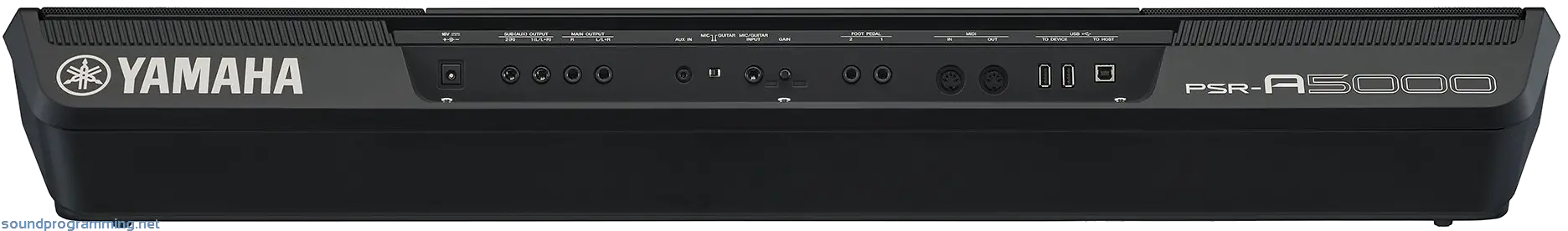 Yamaha PSR-A5000 Back View