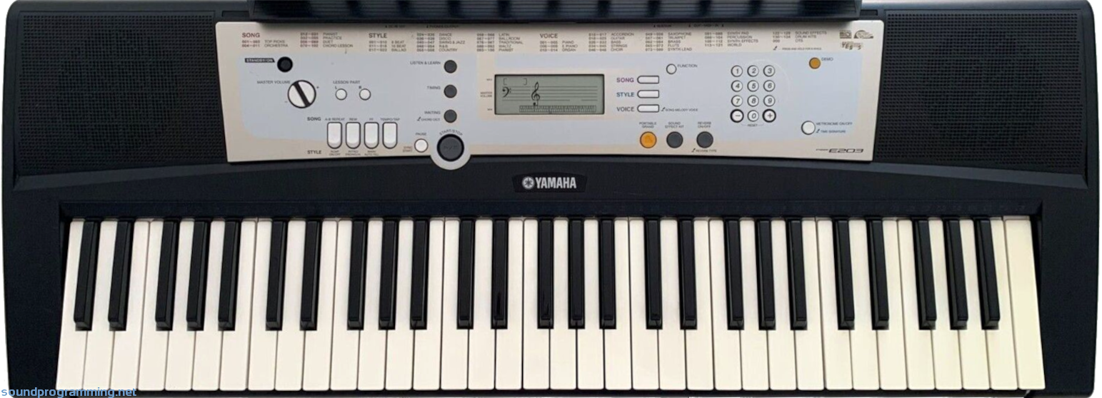 Yamaha PSR-E203 | Sound Programming