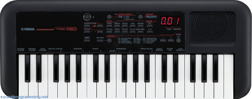 Yamaha PSS-A50 Front View
