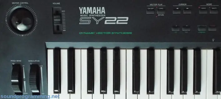 Yamaha SY22 Left Side Controls