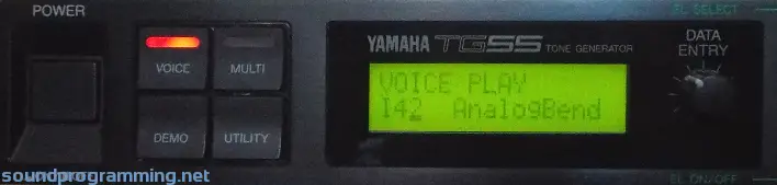 Yamaha TG55 Panel - Left Side
