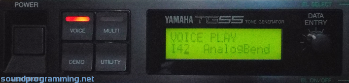 Yamaha TG55 | Sound Programming