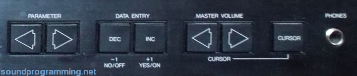 Yamaha TX81Z Panel Right Side